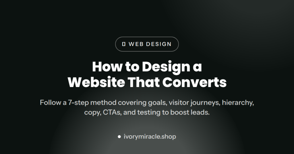 How to Design a Website That Converts (2026 Guide) — how to create an interactive website