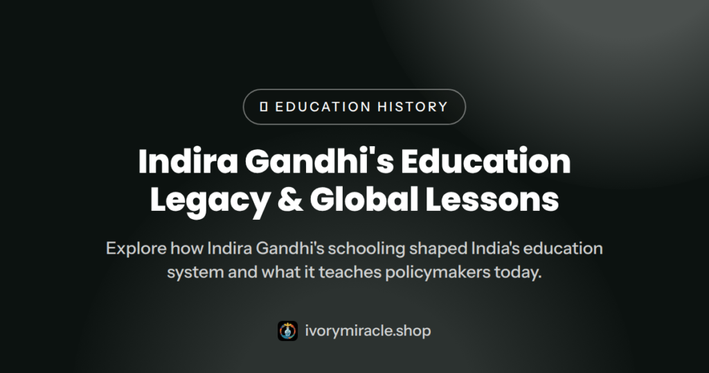 Indira Gandhi's Education Legacy & Global Lessons