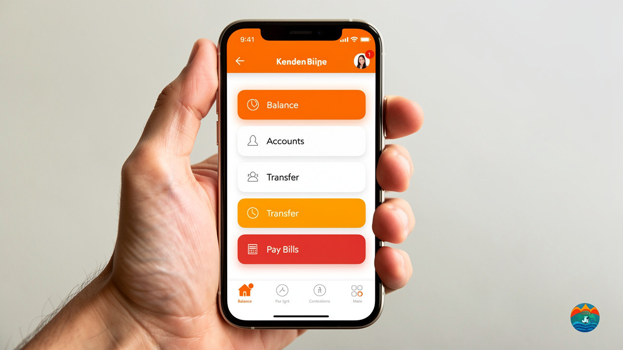 Smartphone displaying well-designed mobile application interface